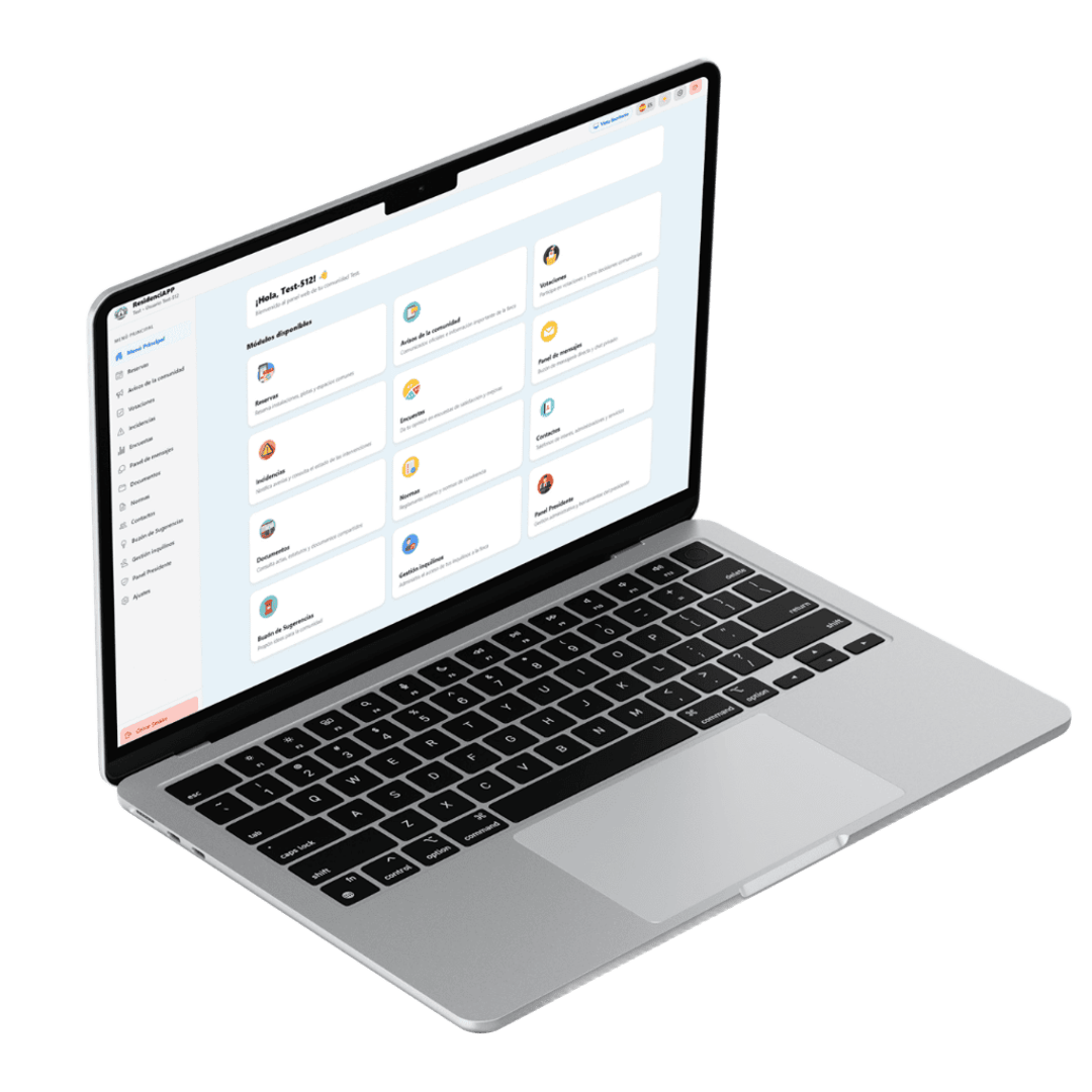 Portal web de administración